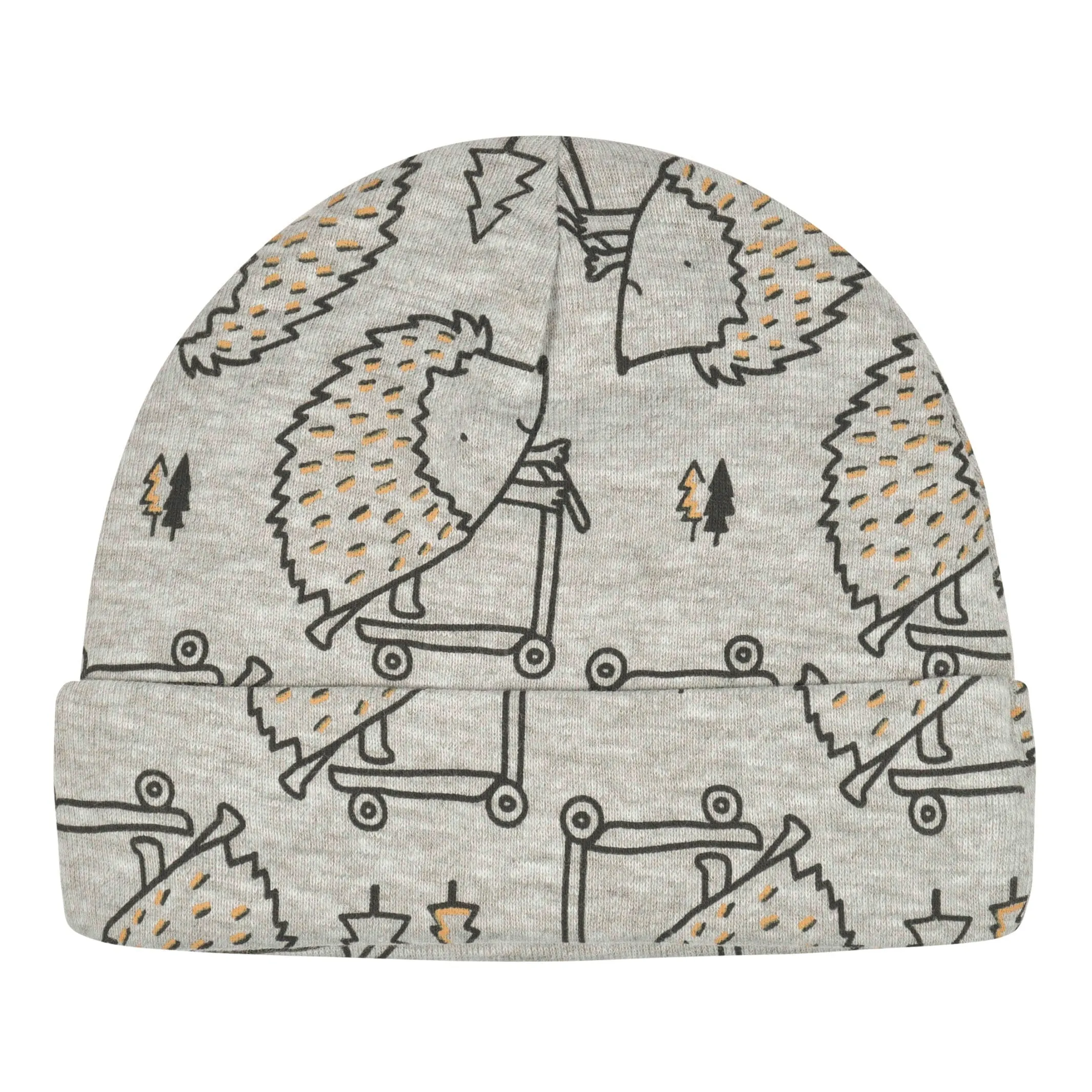 4-Pack Baby Boys Hedgehog Caps