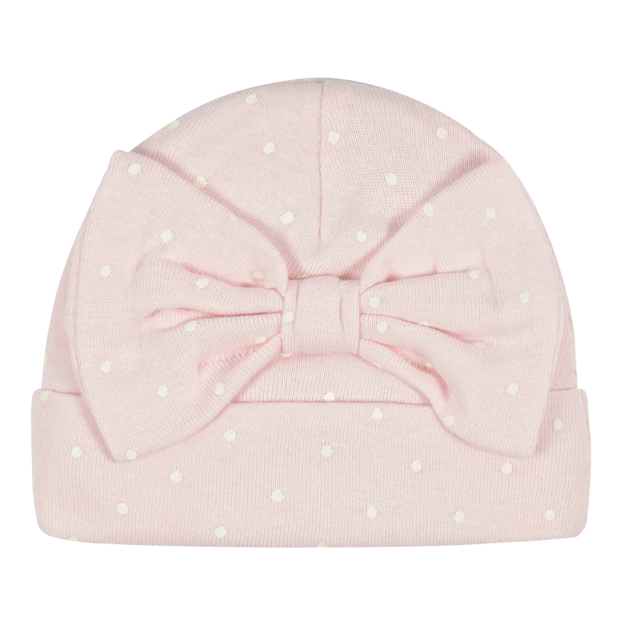 4-Pack Baby Girls Floral Caps