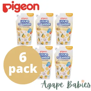 [6-Pack] Pigeon Liquid Cleanser Yuzu 650ml Refill Exp: 06/25