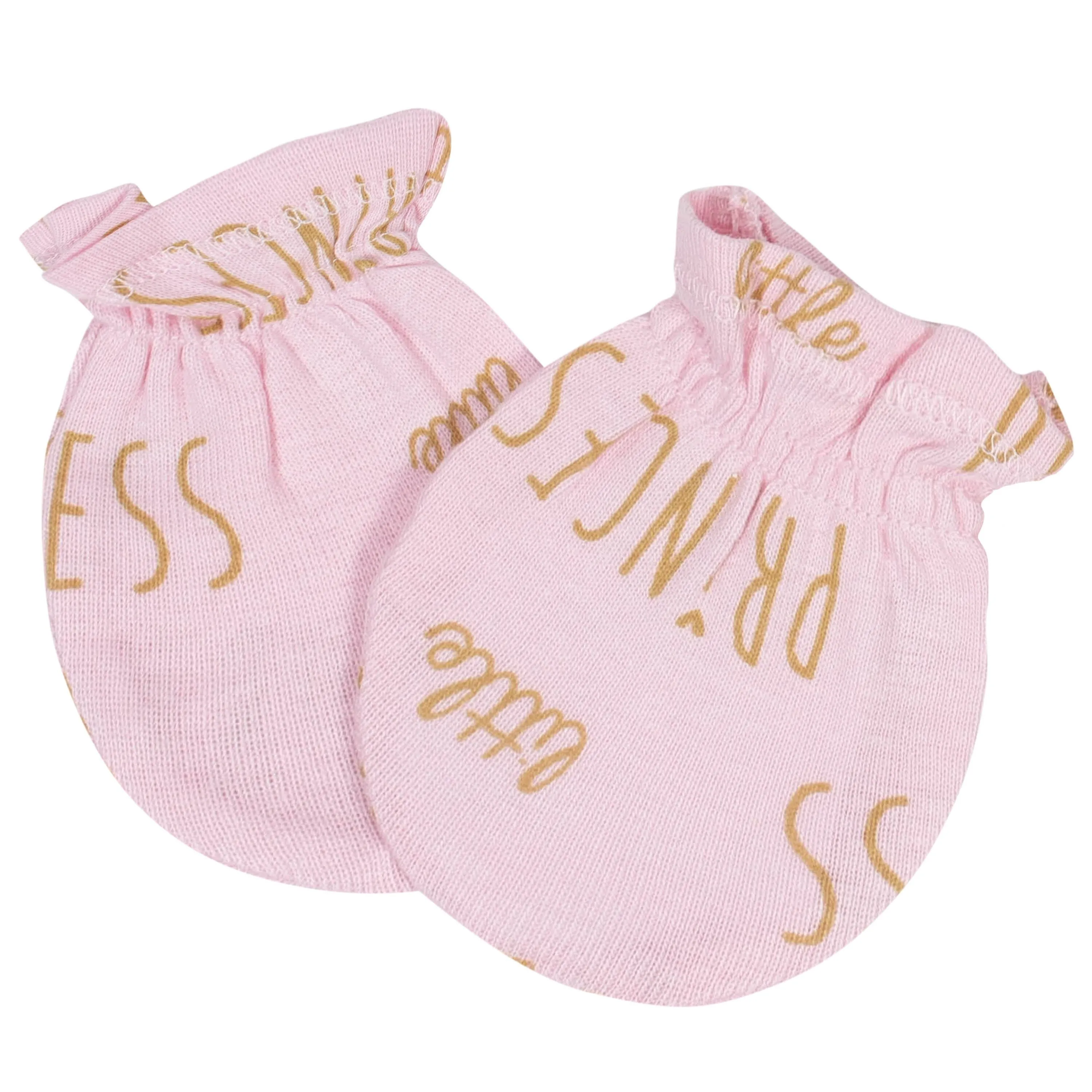 8-Piece Baby Girls Little Princess Caps & Mittens Set