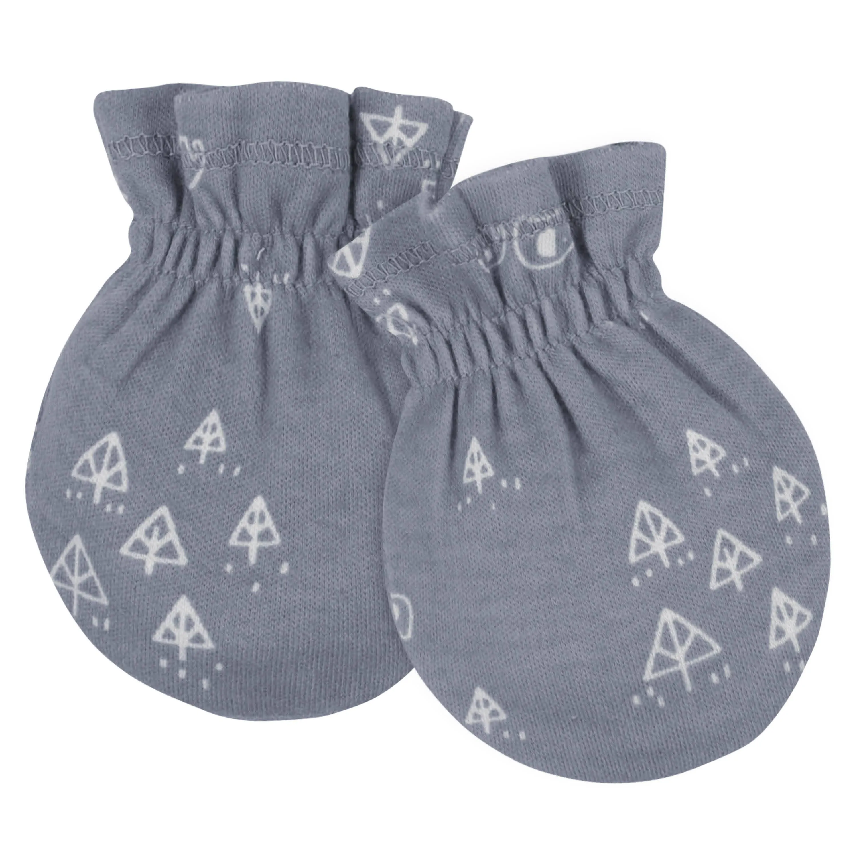 8-Piece Organic Baby Boys Wild Guy Caps & No Scratch Mittens