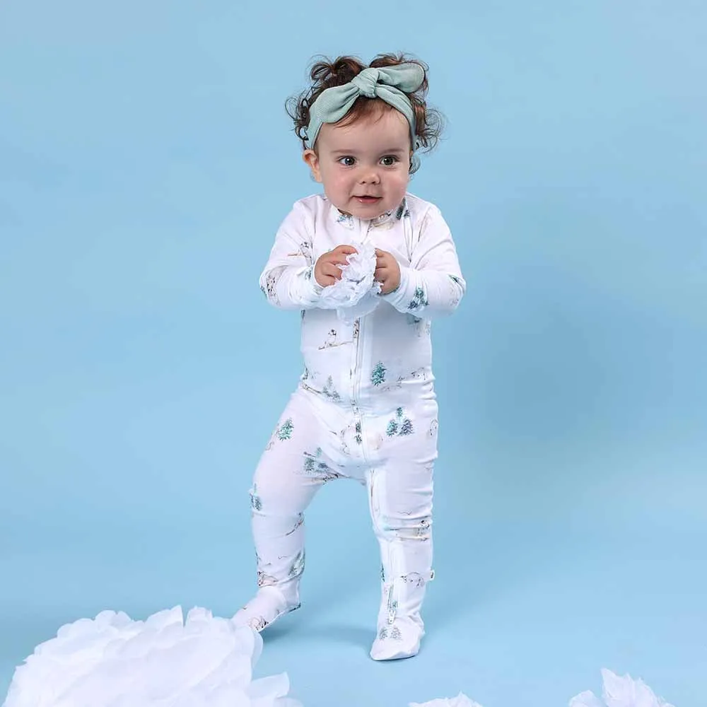 Arctic Organic Snuggle Sleepsuit Zip Footie