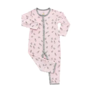 Baa Baa Sheepz Romper Pink Small Star & Sheepz