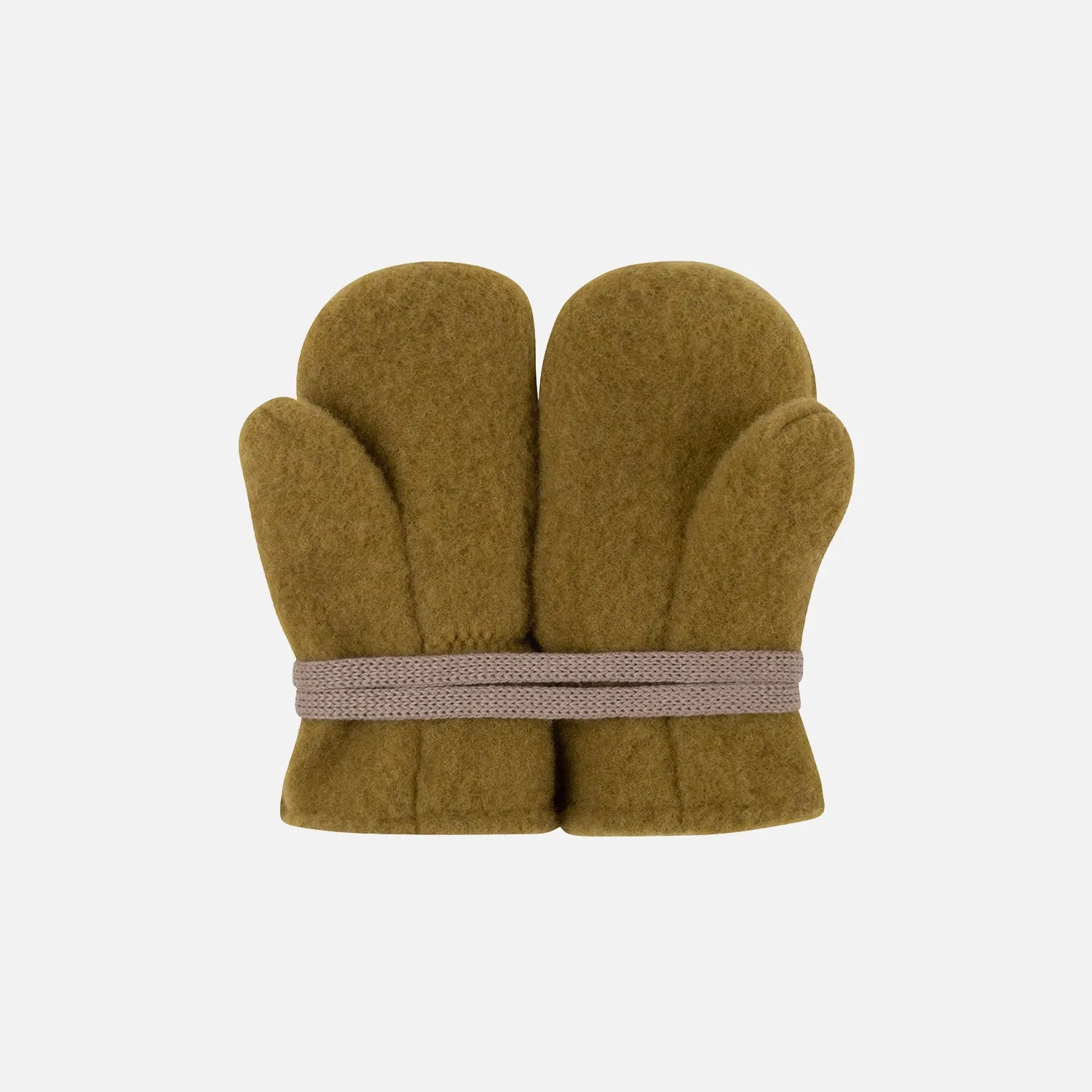 Baby & Kids Merino Wool Fleece Mittens - Golden Reed