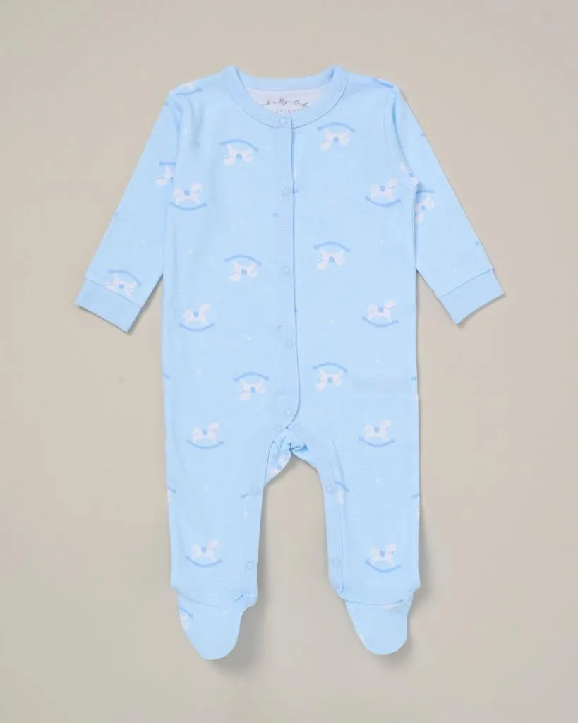 Baby Boy Blue 5 Piece Clothing Set 'Rocking Horse'