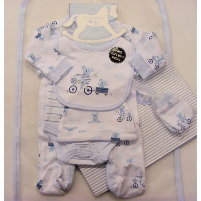 Baby Boy Clothing Set 'Cycling Teddies'