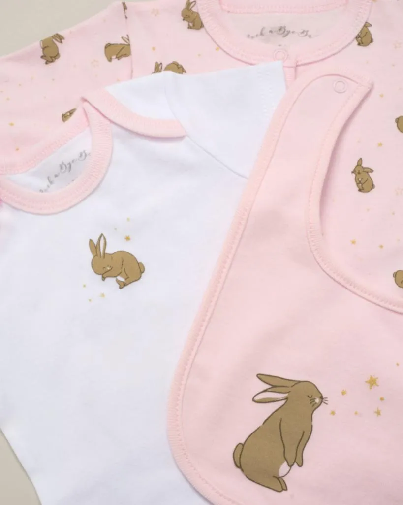 Baby Girl 'Bunny and Star' Clothing Set