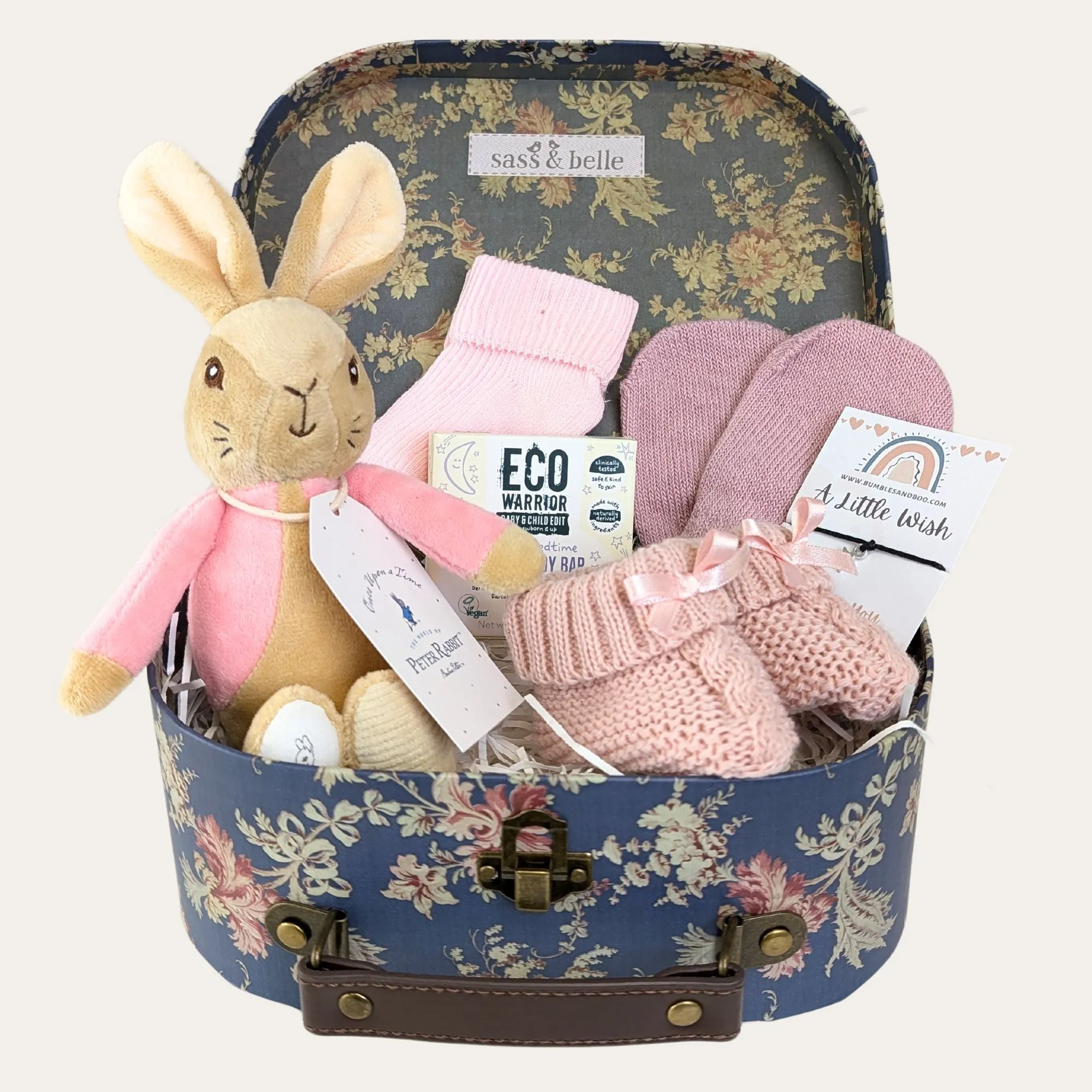 Baby Girl Gifts Hamper Blossom & Bunny Keepsake Bundle