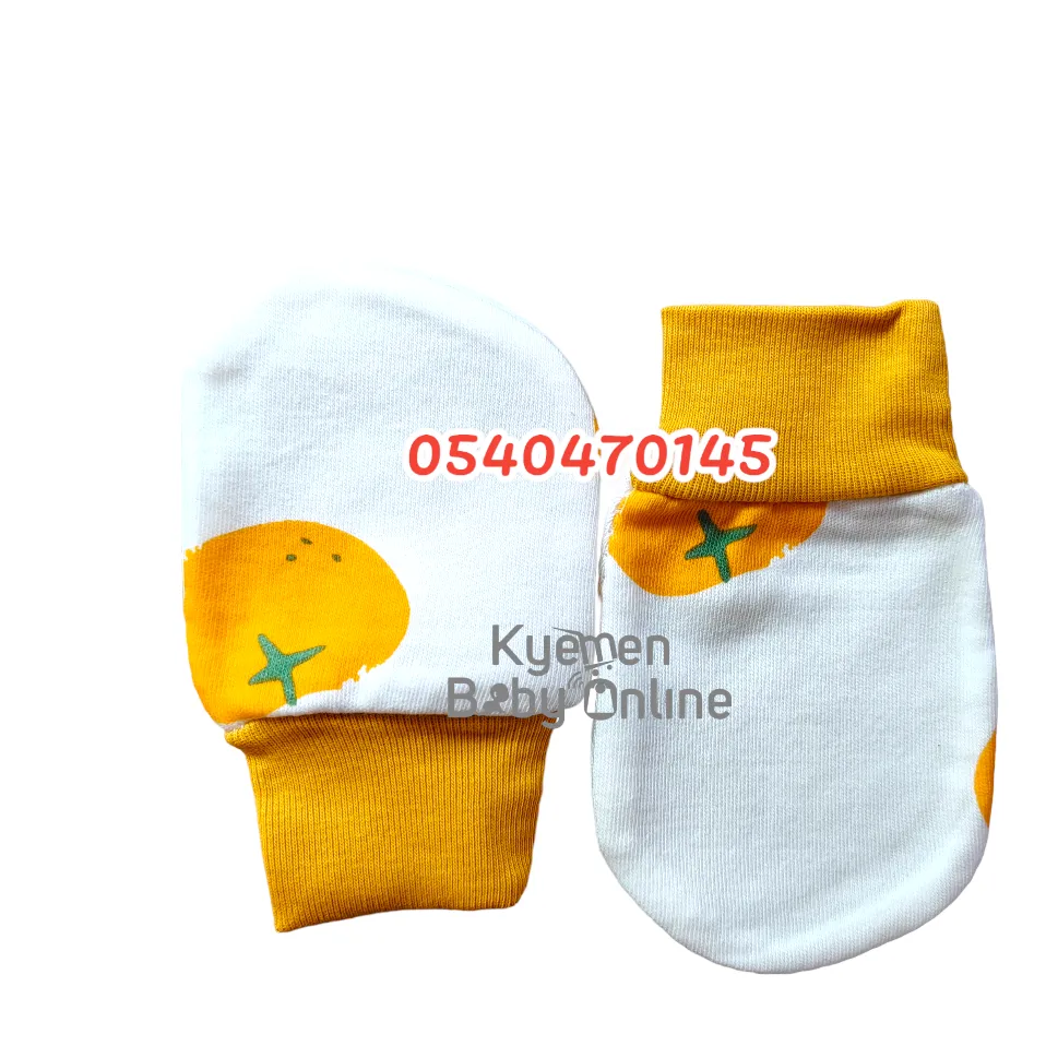 Baby Girl Mittens Set (3pcs) I Love Milk