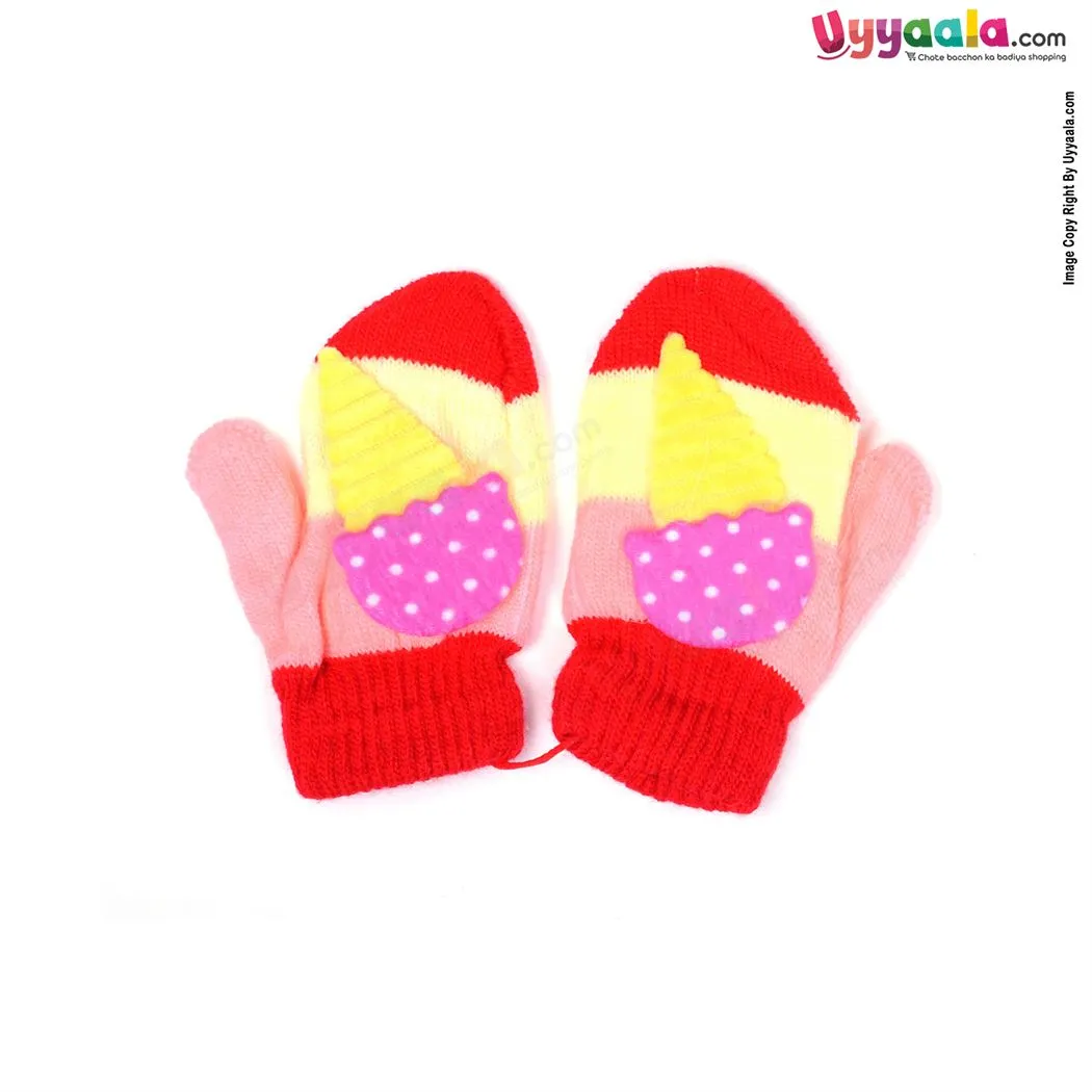 Baby Hand Gloves Ice Cream Character