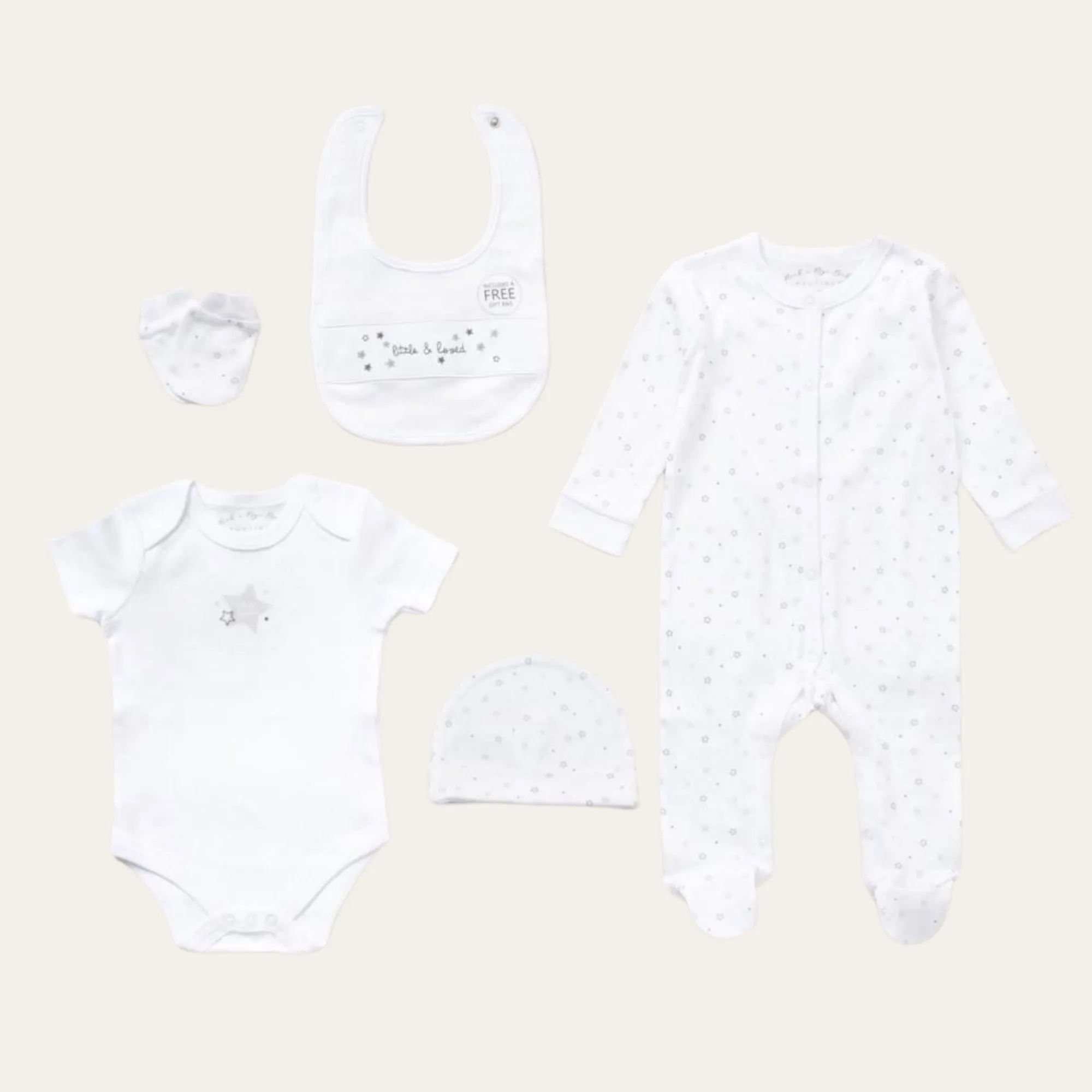 Baby Unisex Clothing Set 'Little and Loved'