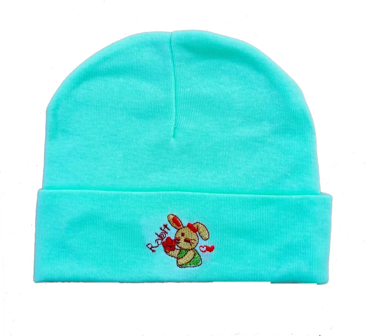 Baby Unisex Mitten Cotton Cap and Booty Set (Green) - Pack of 1