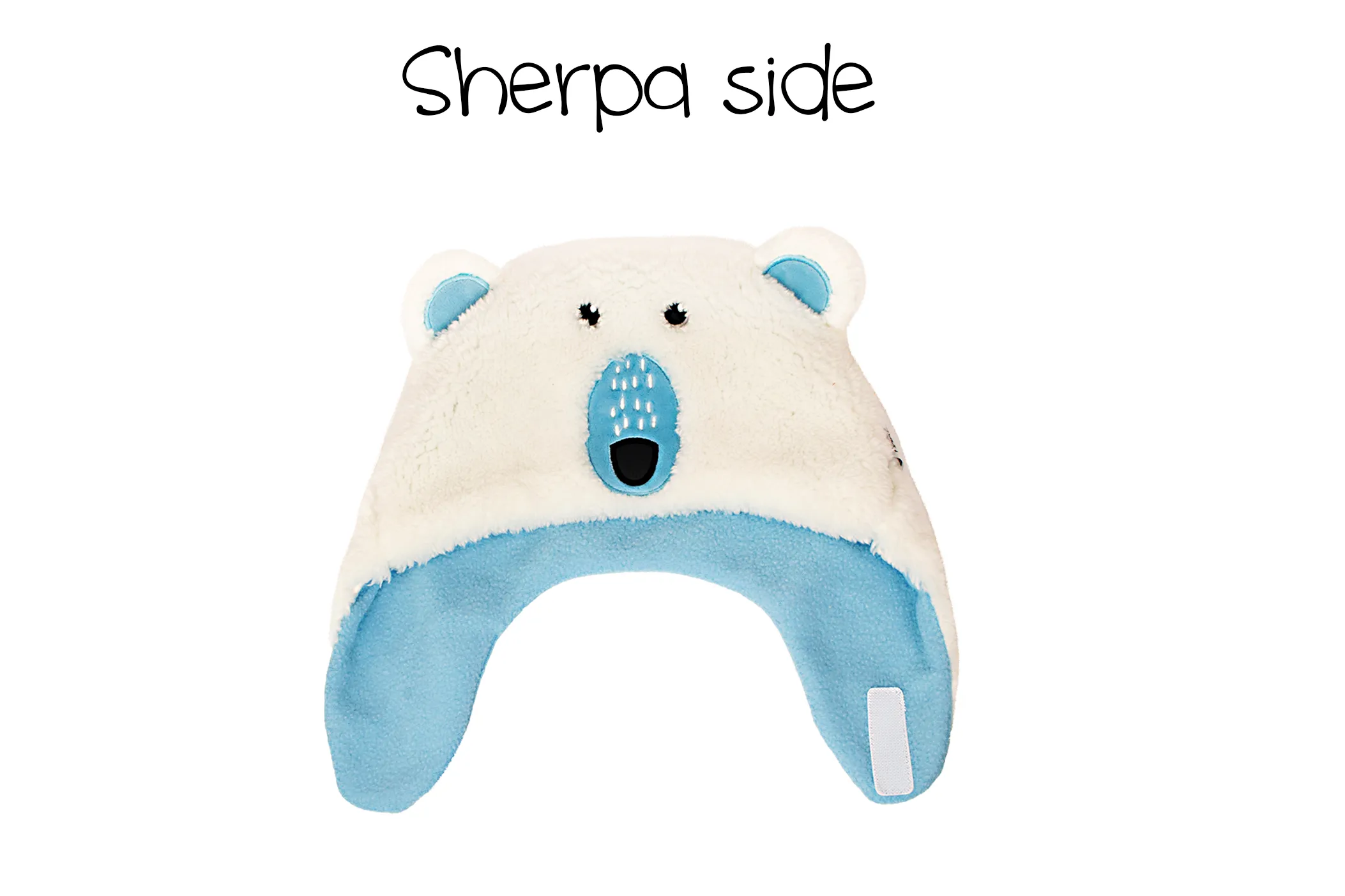 Baby/kids Reversible Sherpa Hat - Penguin/polar Bear