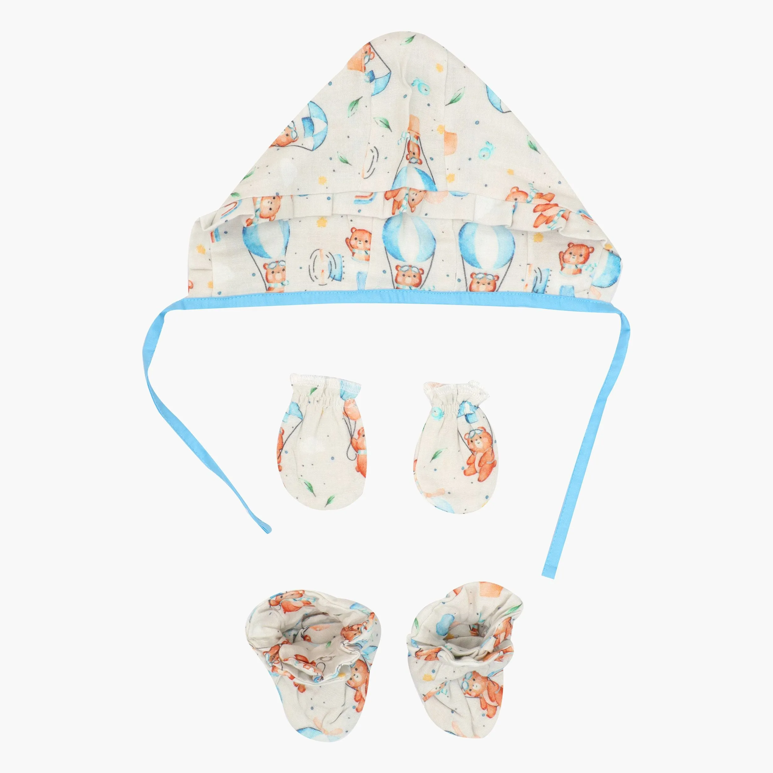 Bear Pops - Muslin 5 Piece Gift Set (0-3 Months)