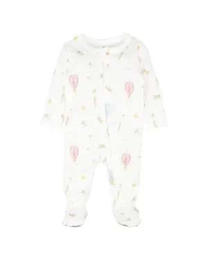 Bebe Morgan Print LS Zip Onesie