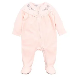 Bebe Thea Velour LS ZIP Onesie