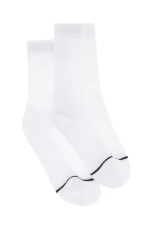 Bonds Kids Organic Crew Socks 2 Pack - White