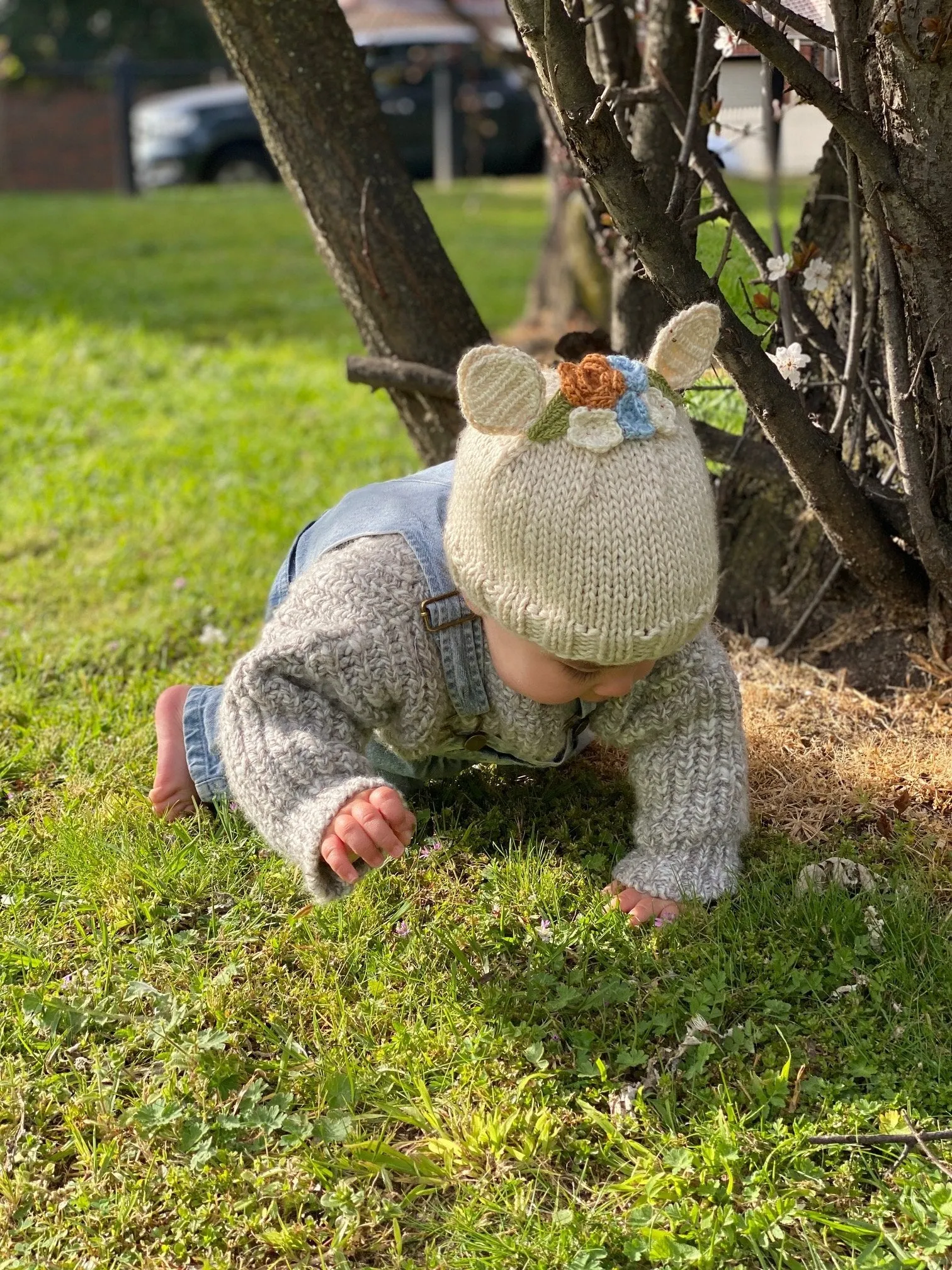 Bunny Bouquet Beanie Oatmeal