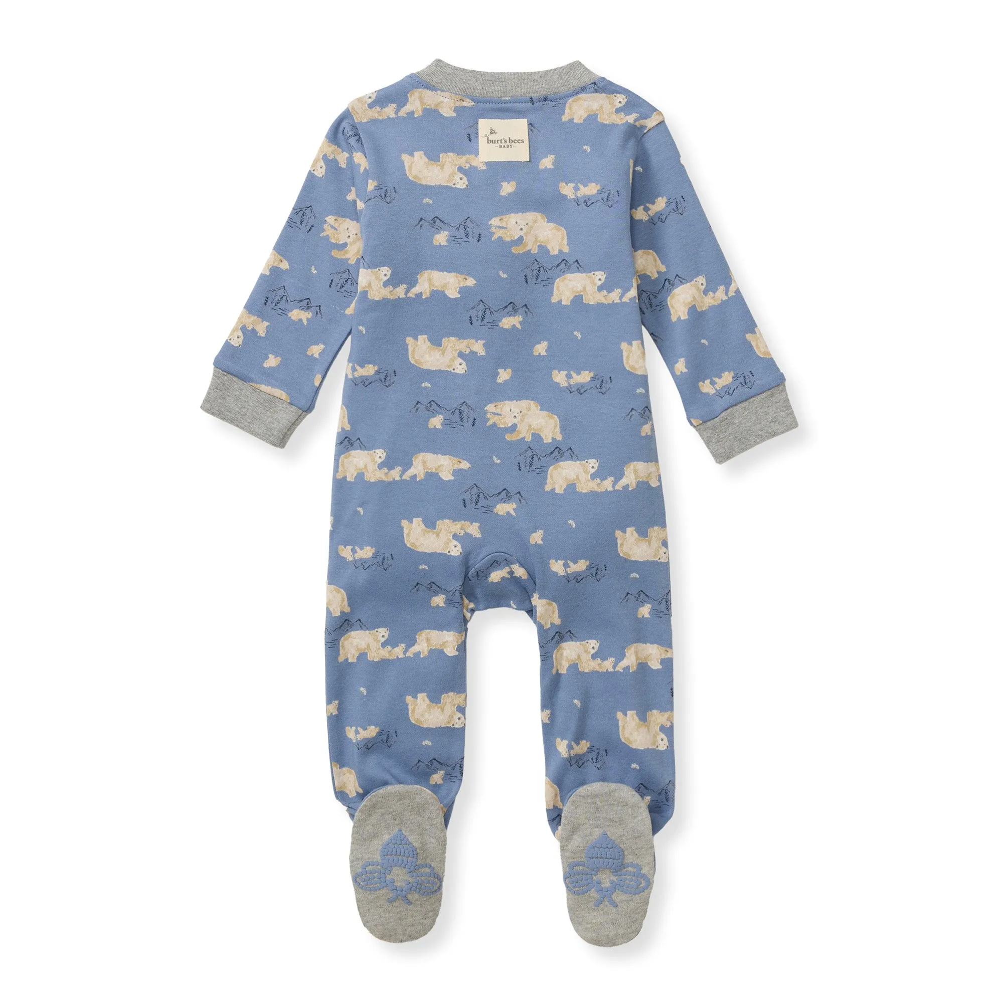 Burt's Bees Organic Baby One-Piece Sleep & Play Polar Mountain