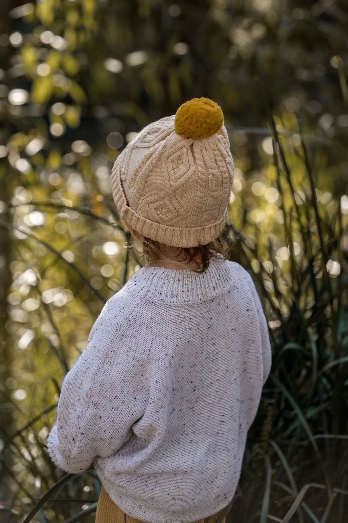 Cable Knit Beanie Oatmeal