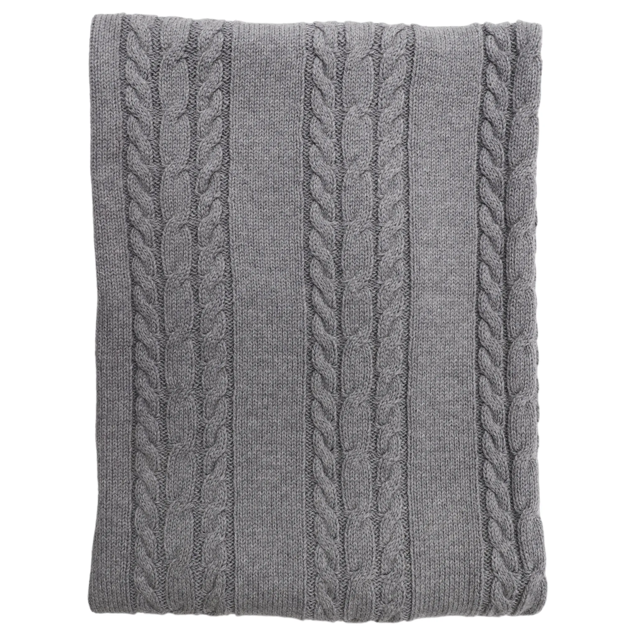 Cable Knit Blanket - Moon Mist