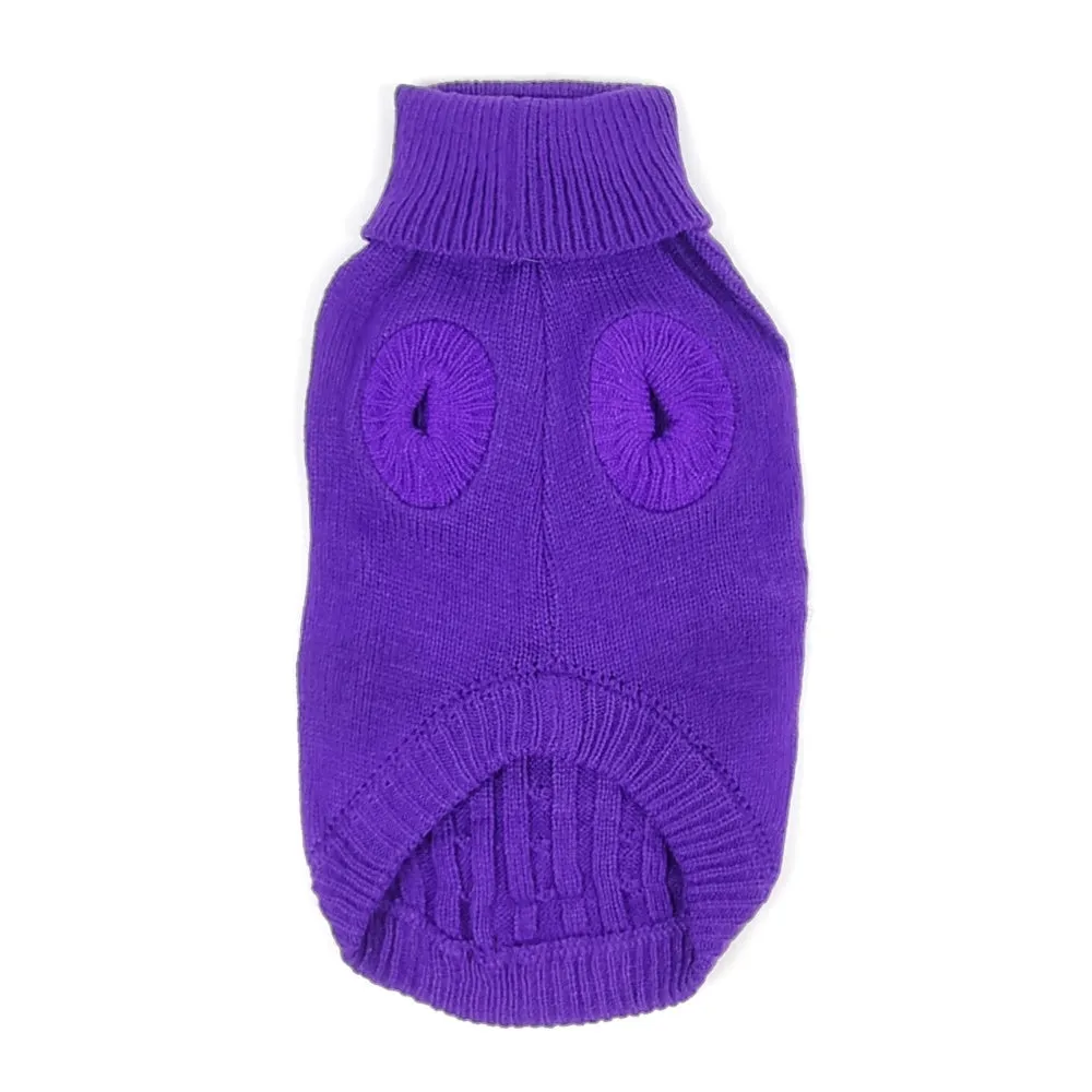 Cable Knit Jumper - Grape