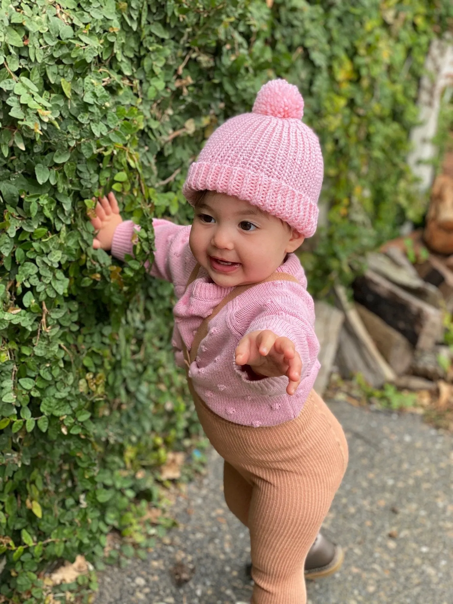 Campside Merino Beanie Pink