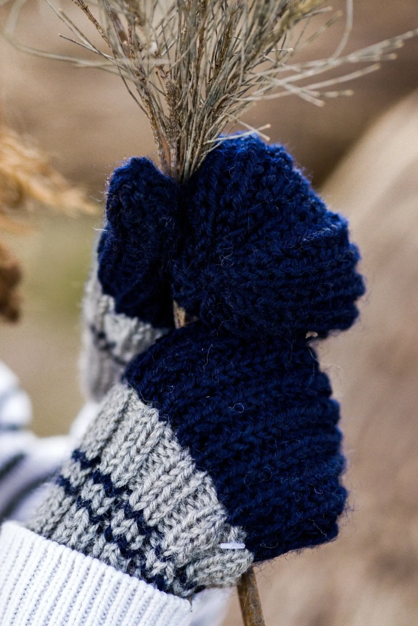 Campside Merino Mittens Navy