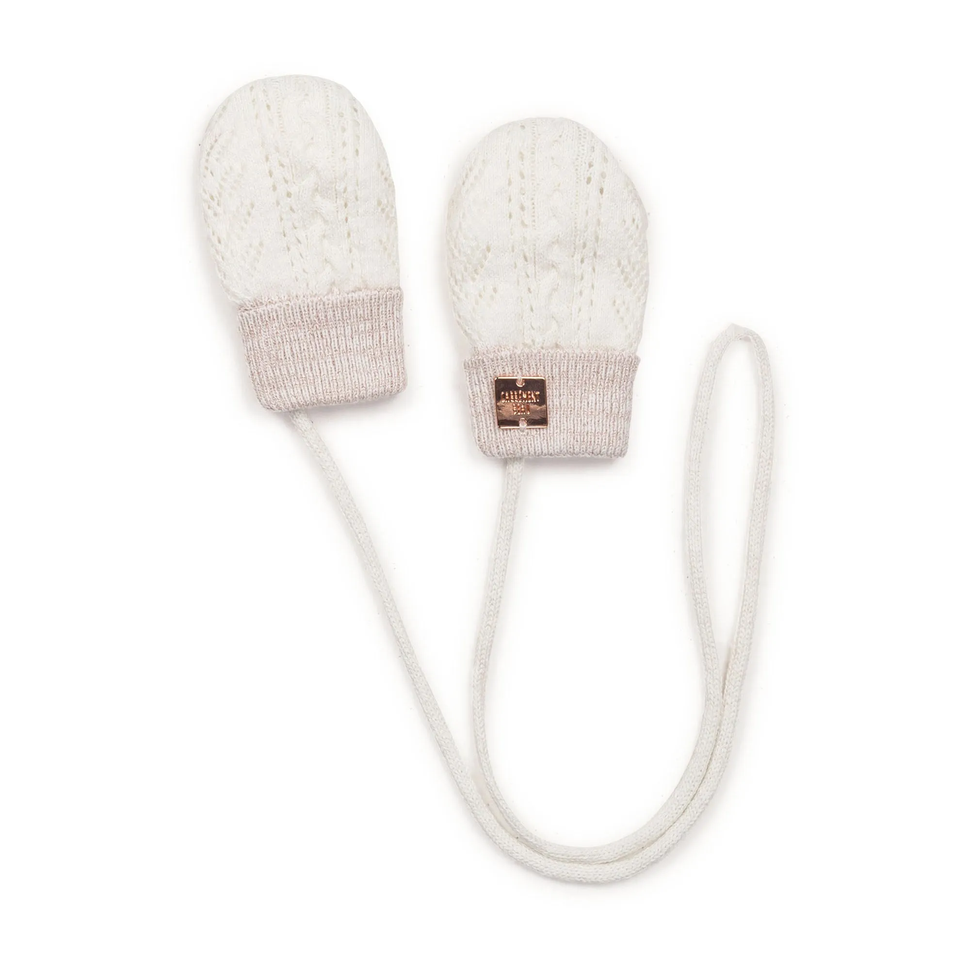 Carrément Beau Pull On Hat And Gloves Set Fall 1 Off White