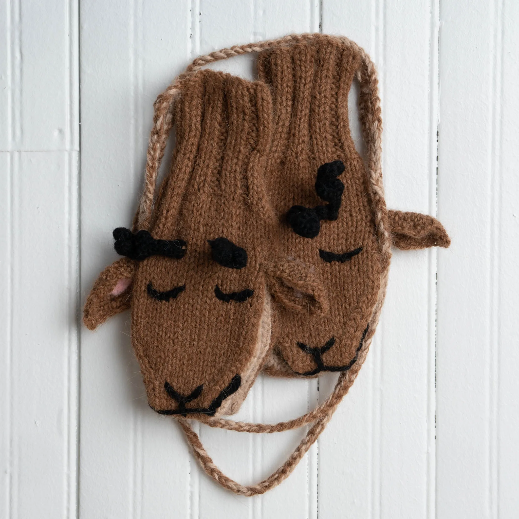 Children's Animal Alpaca Wool Mittens