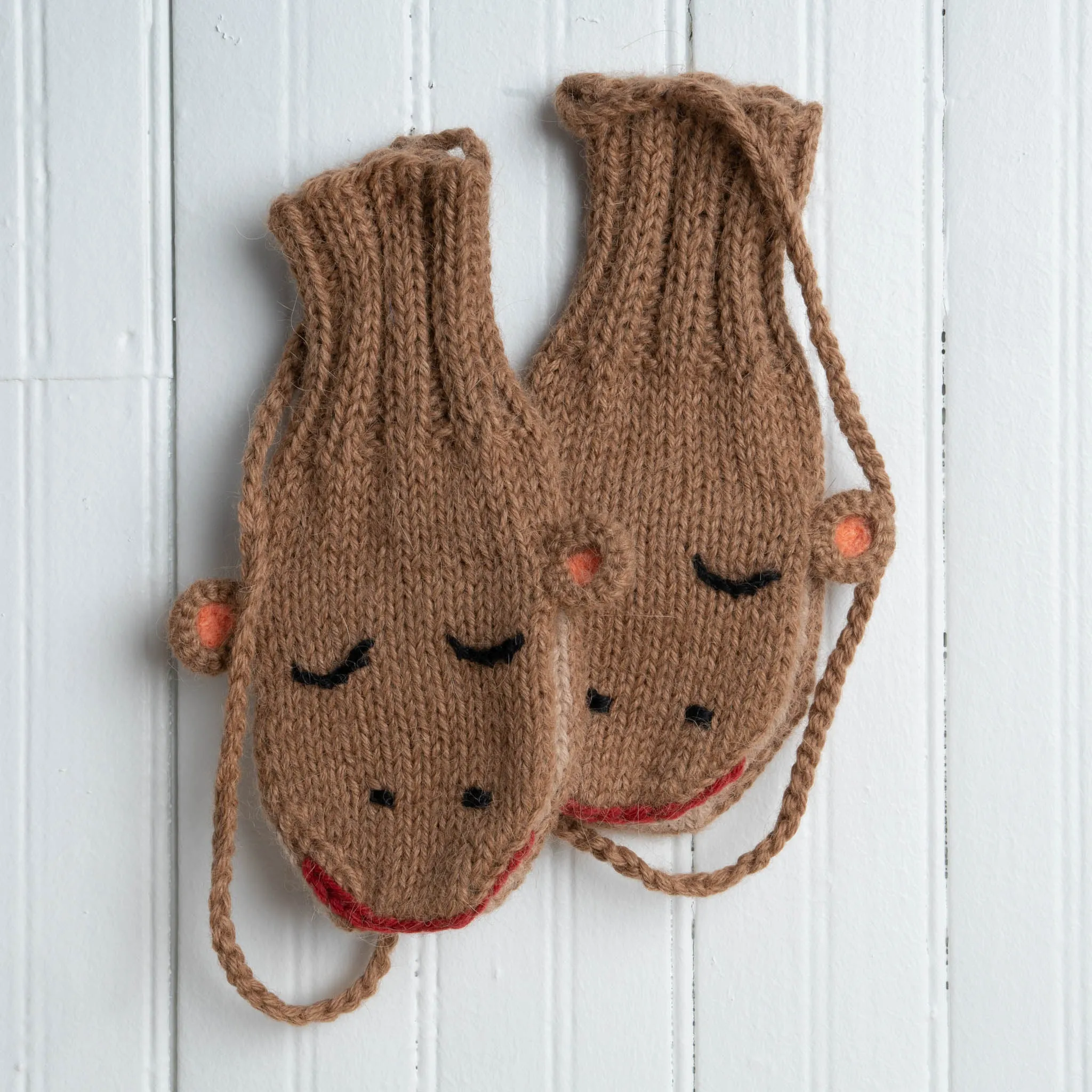 Children's Animal Alpaca Wool Mittens