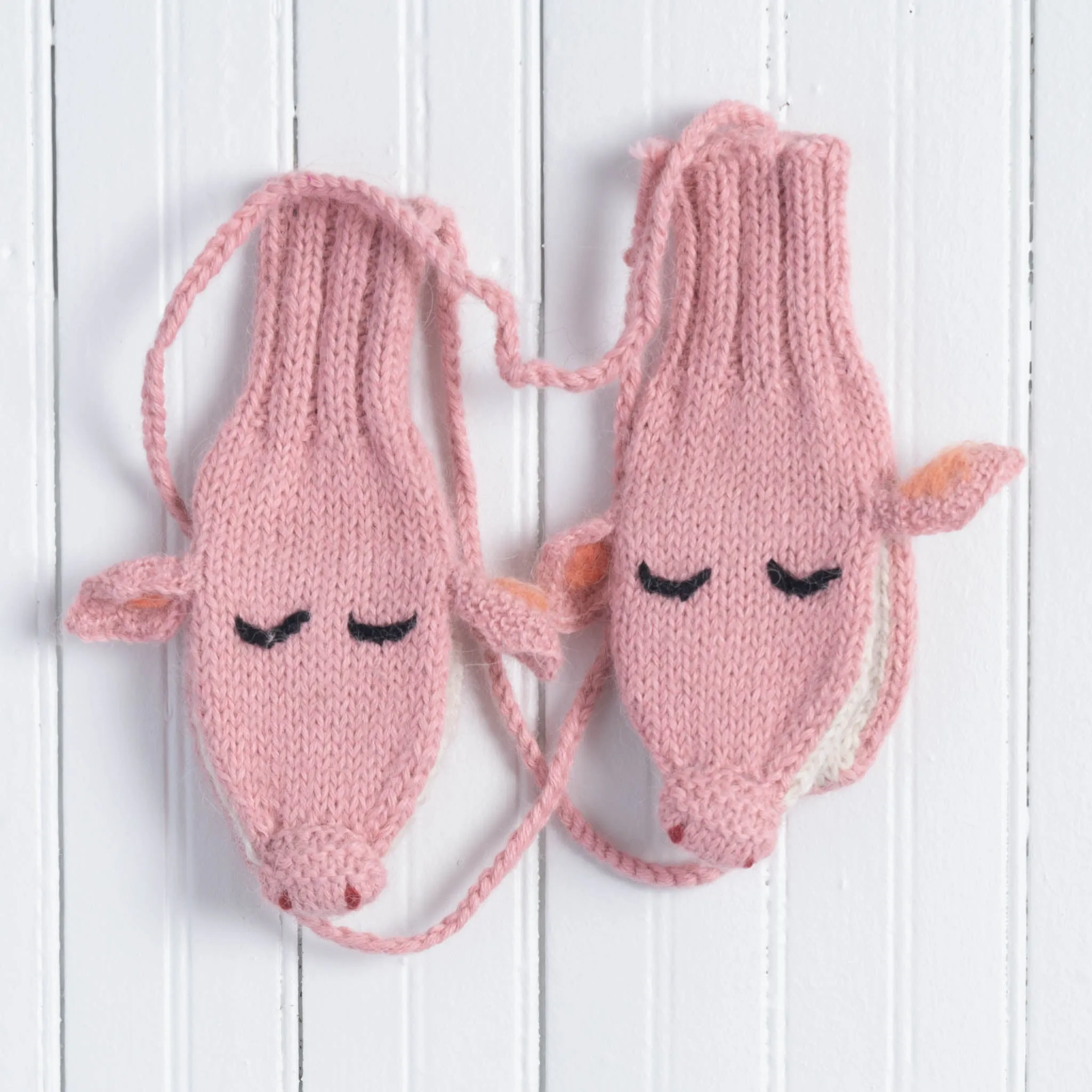 Children's Animal Alpaca Wool Mittens