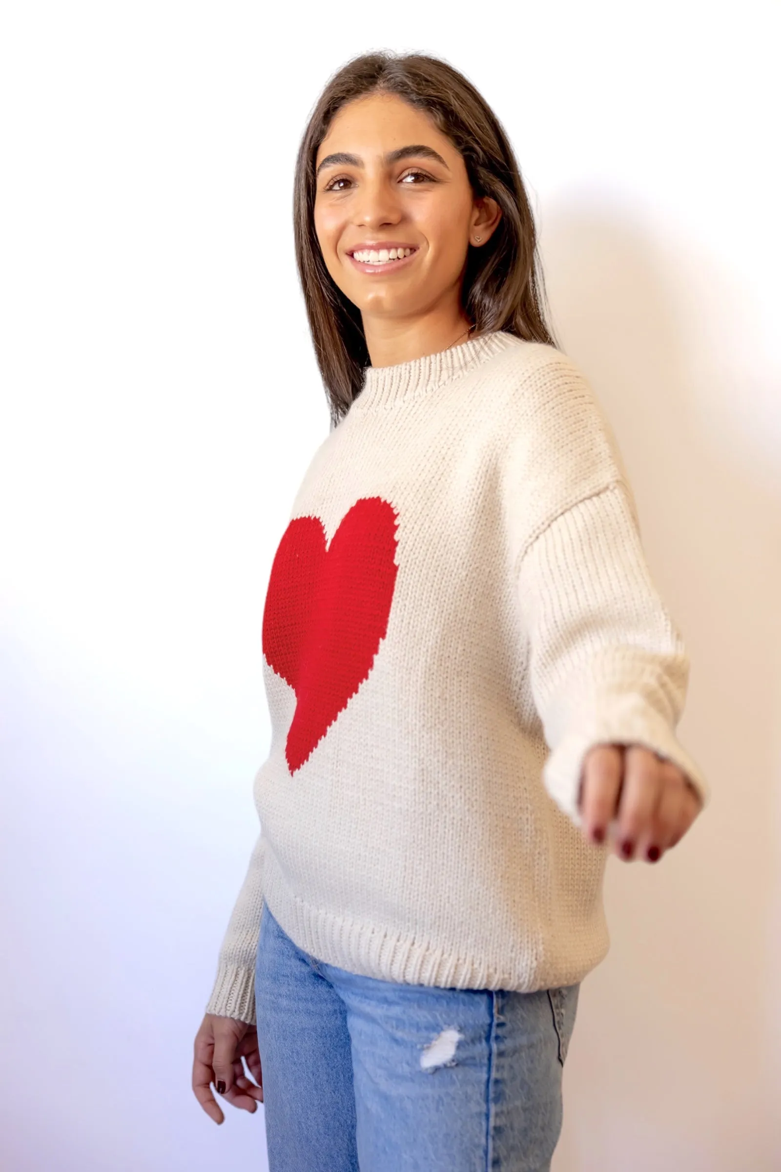 Chunky heart Sweater