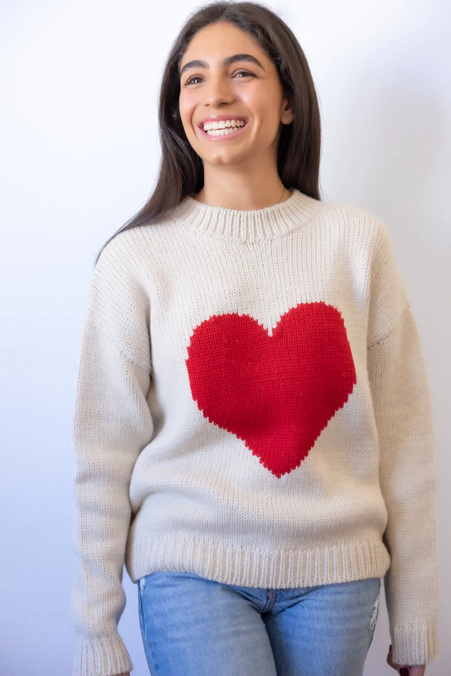 Chunky heart Sweater