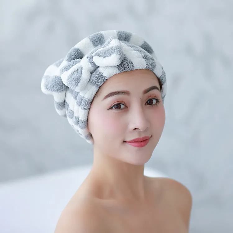 Coral Fleece Hair Drying Cap, HG0026