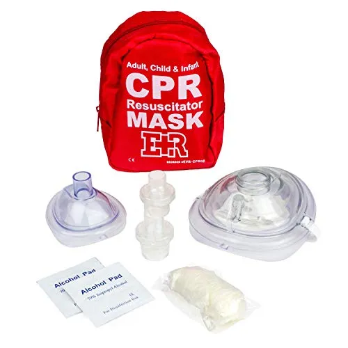 Ever Ready First Aid, Fanny Pack/Hip Pack, Fully Stocked First Aid Kit with Adult & Infant CPR Combo Masks (72 Piece Set)