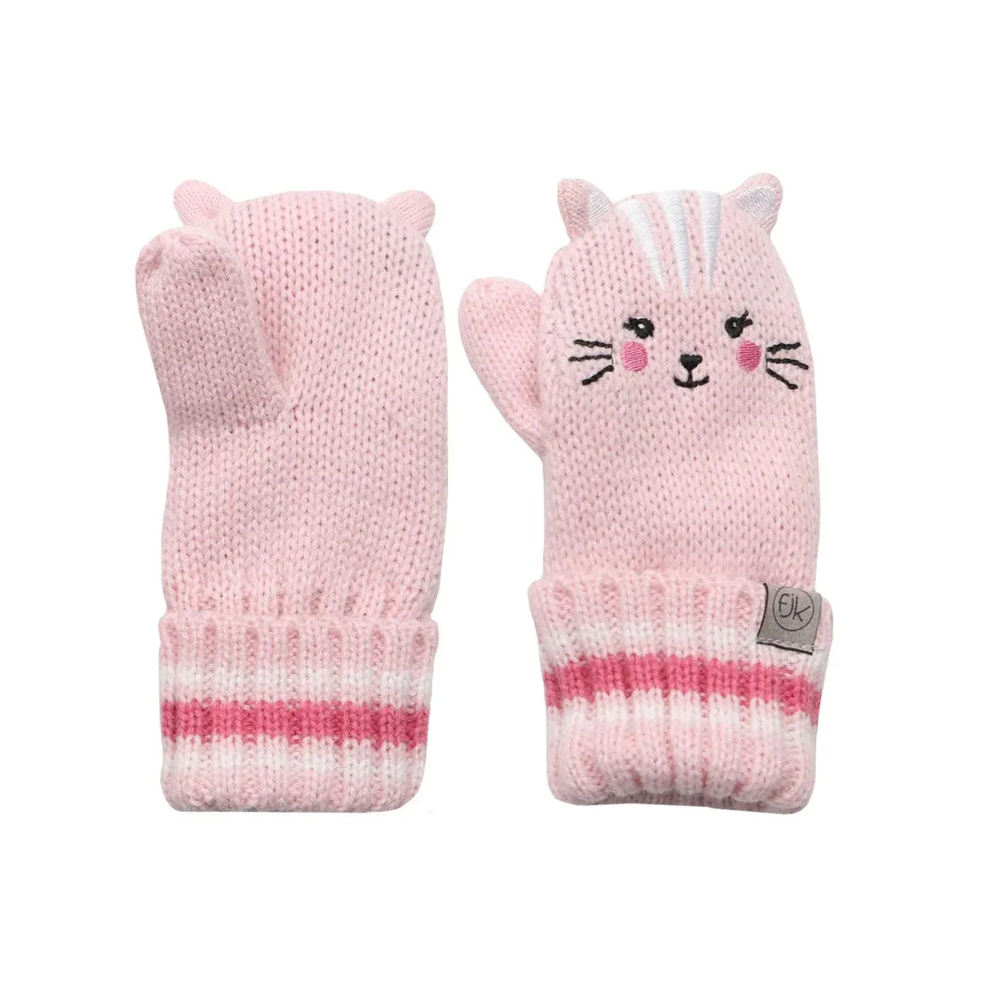 Flapjack Kids Baby Knitted Mittens - Chat, 0-2Y