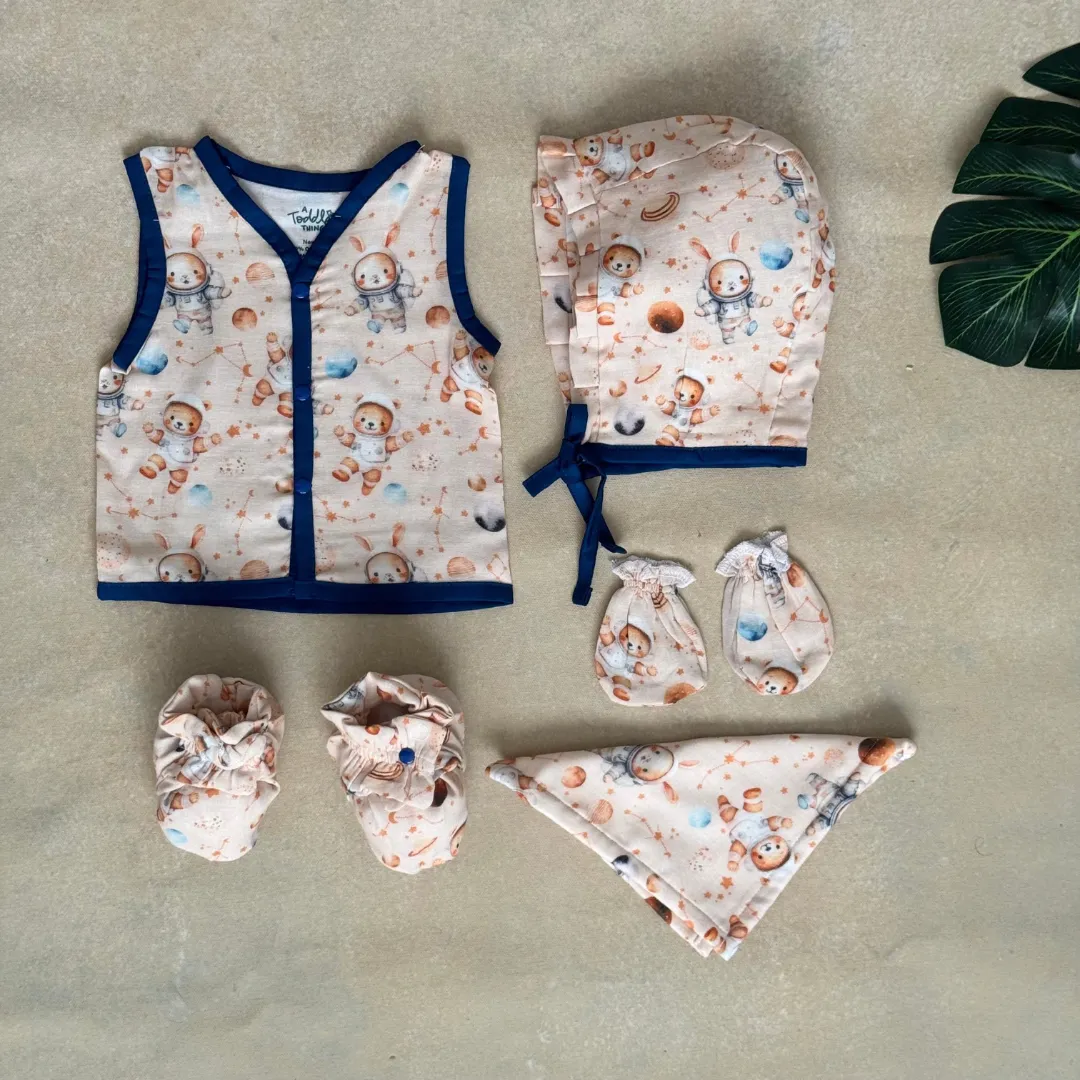 Forest  Fun - Muslin 5 Piece Gift Set (0-3 Months)