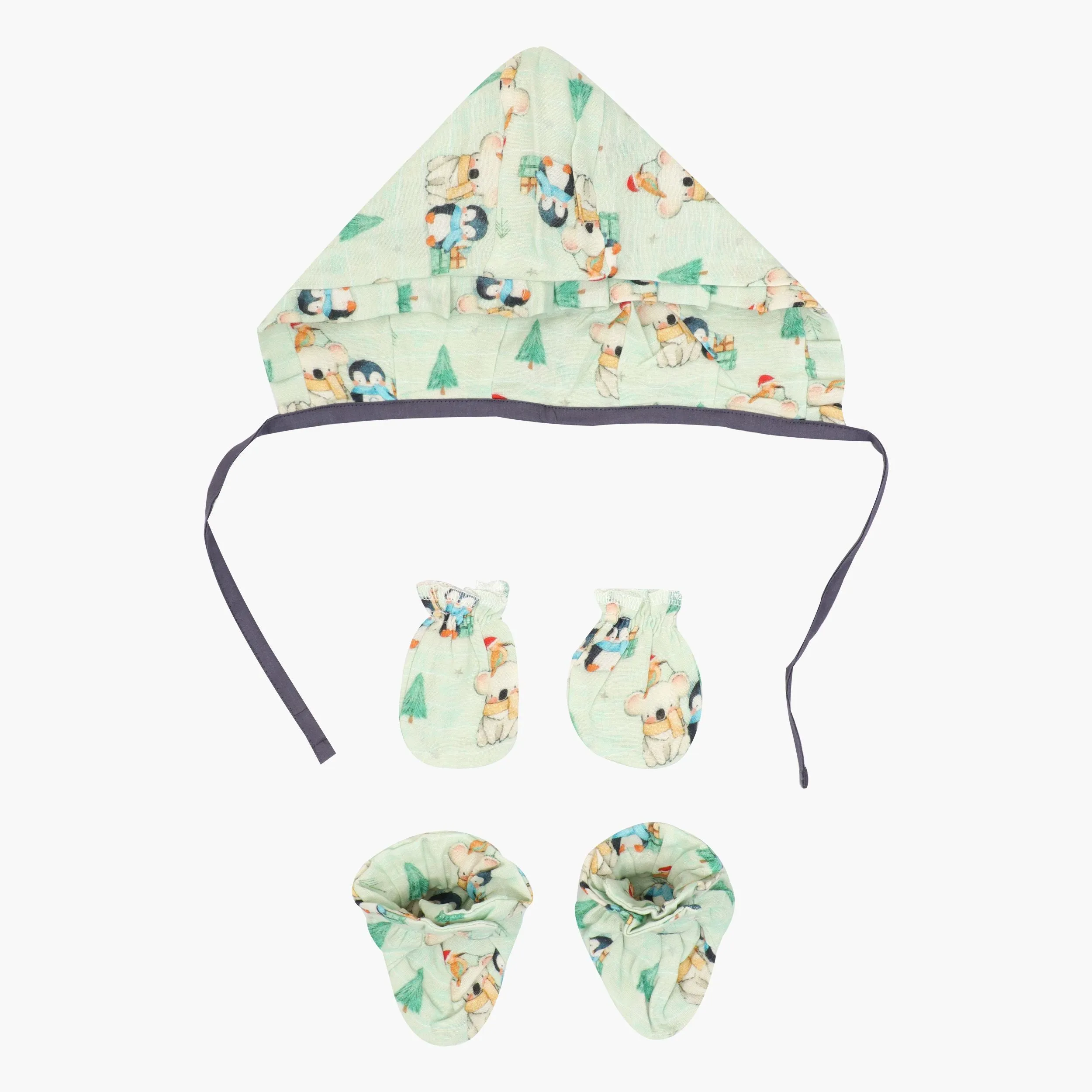 Forest  Fun - Muslin 5 Piece Gift Set (0-3 Months)