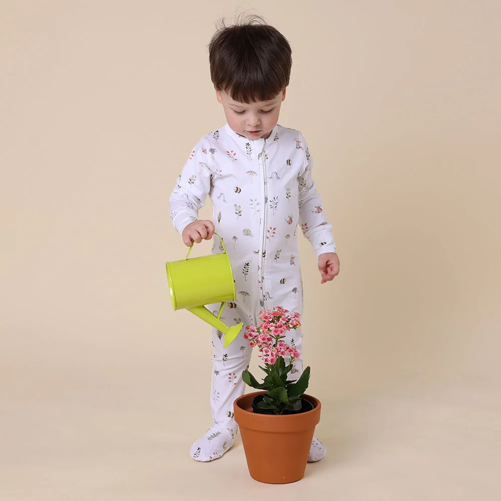 Garden Friends Organic Snuggle Sleepsuit Zip Footie