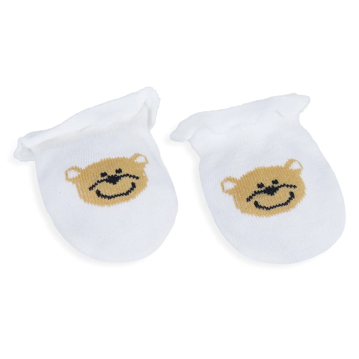 Gentleman Newborn Feeding Bib Mittens Socks Matching GIft Set Of 3 Bibs & Socks - Multicolour