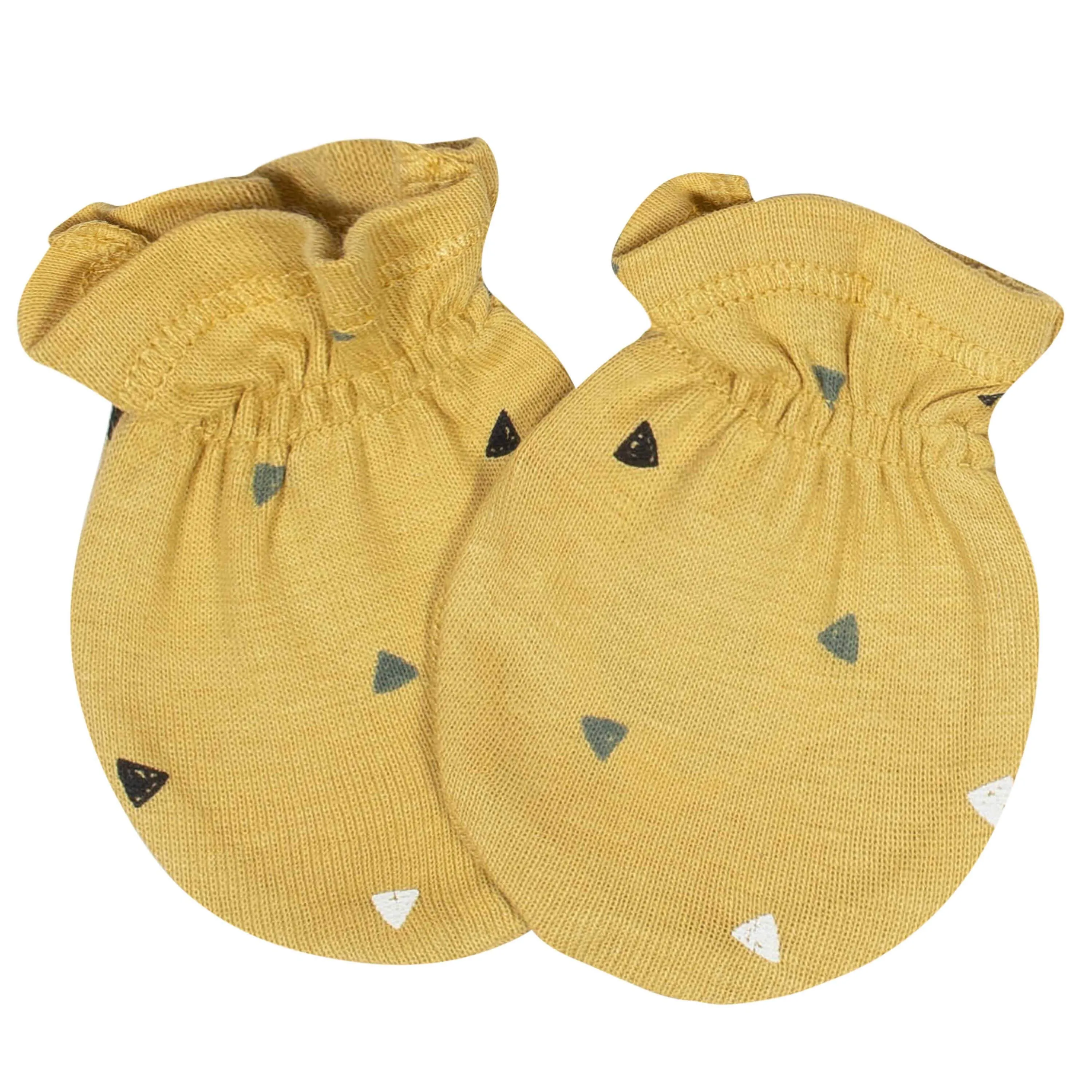 Gerber® 4-Pack Baby Boys Tiger No Scratch Mittens Set