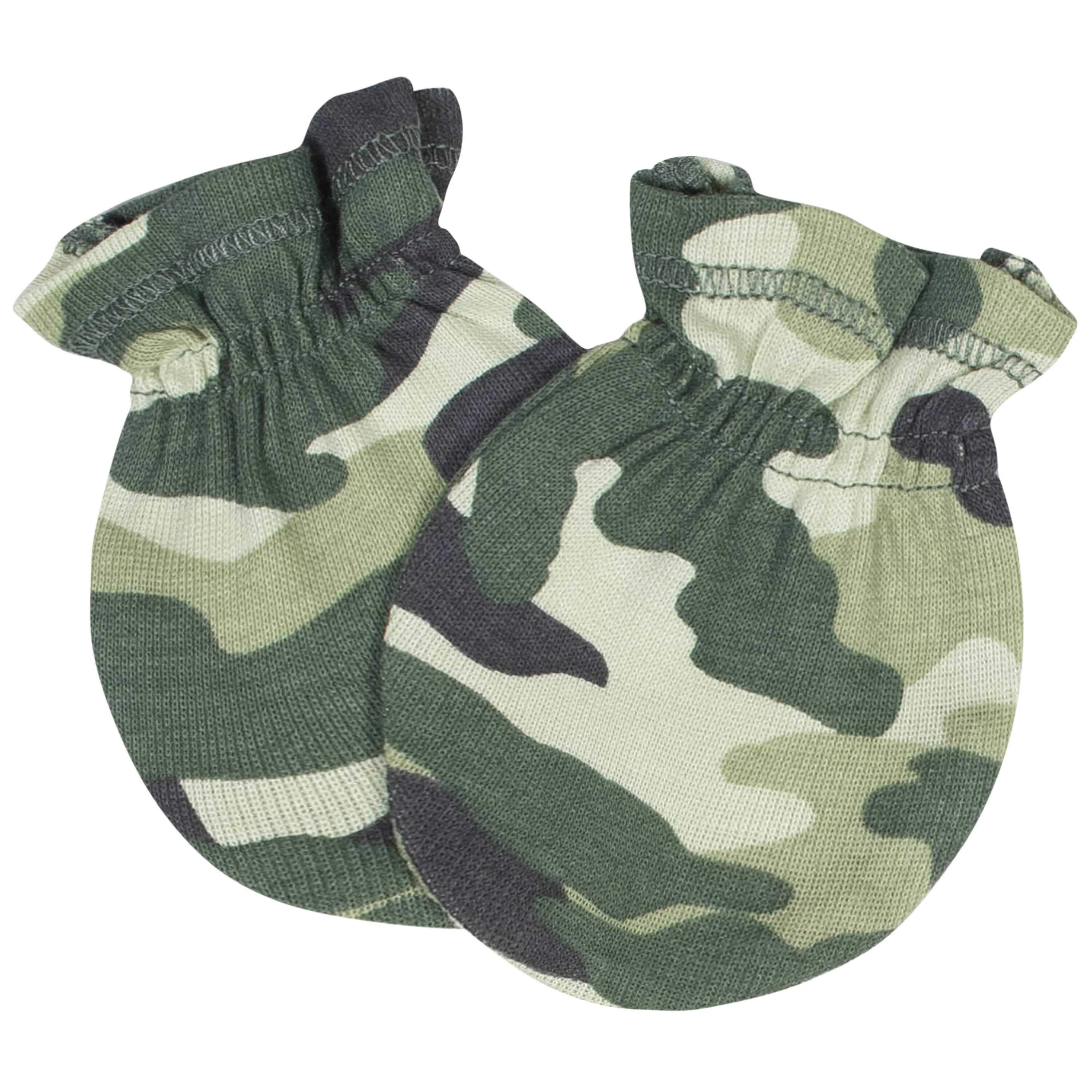 Gerber® 4-Pack Baby Boys Tiger No Scratch Mittens Set