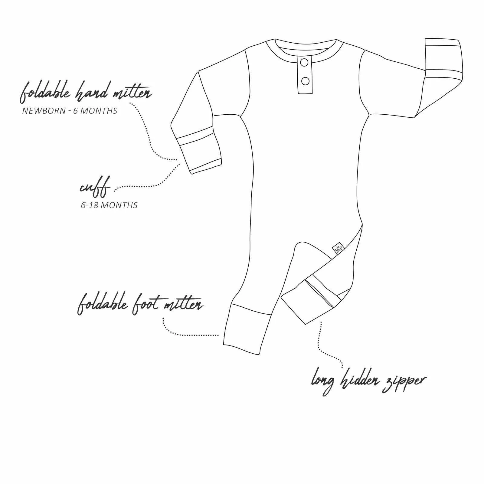 Girl's Camille Organic-cotton Growsuit