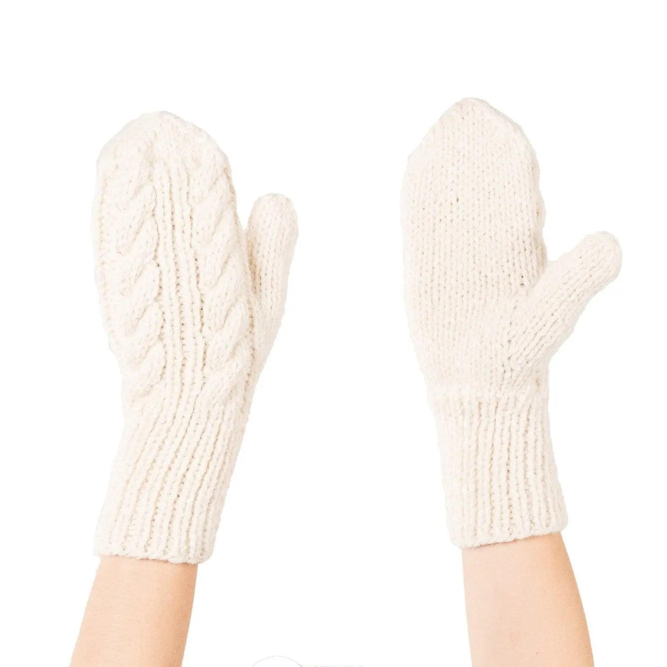 Hand-Knit Alpaca Mittens