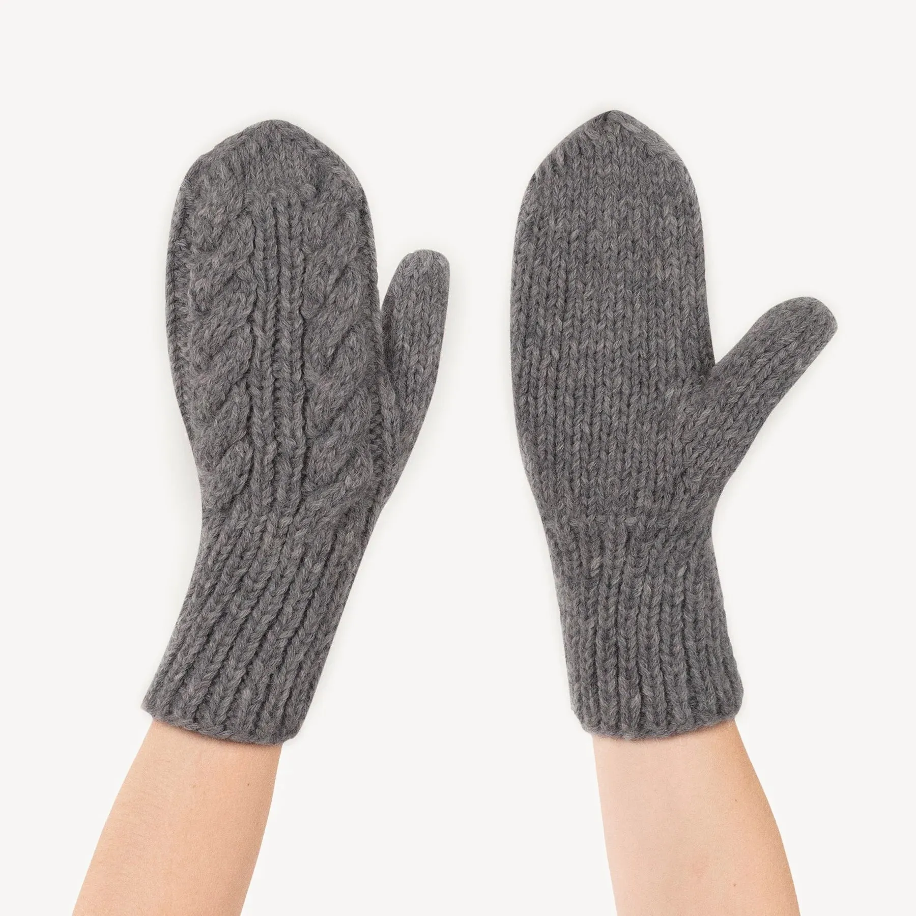 Hand-Knit Alpaca Mittens