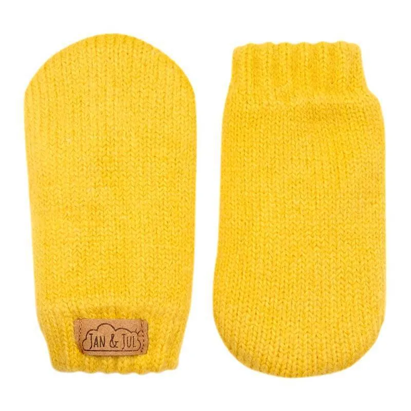 Jan & Jul - Grey Knit Mittens