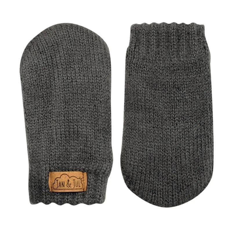 Jan & Jul - Grey Knit Mittens