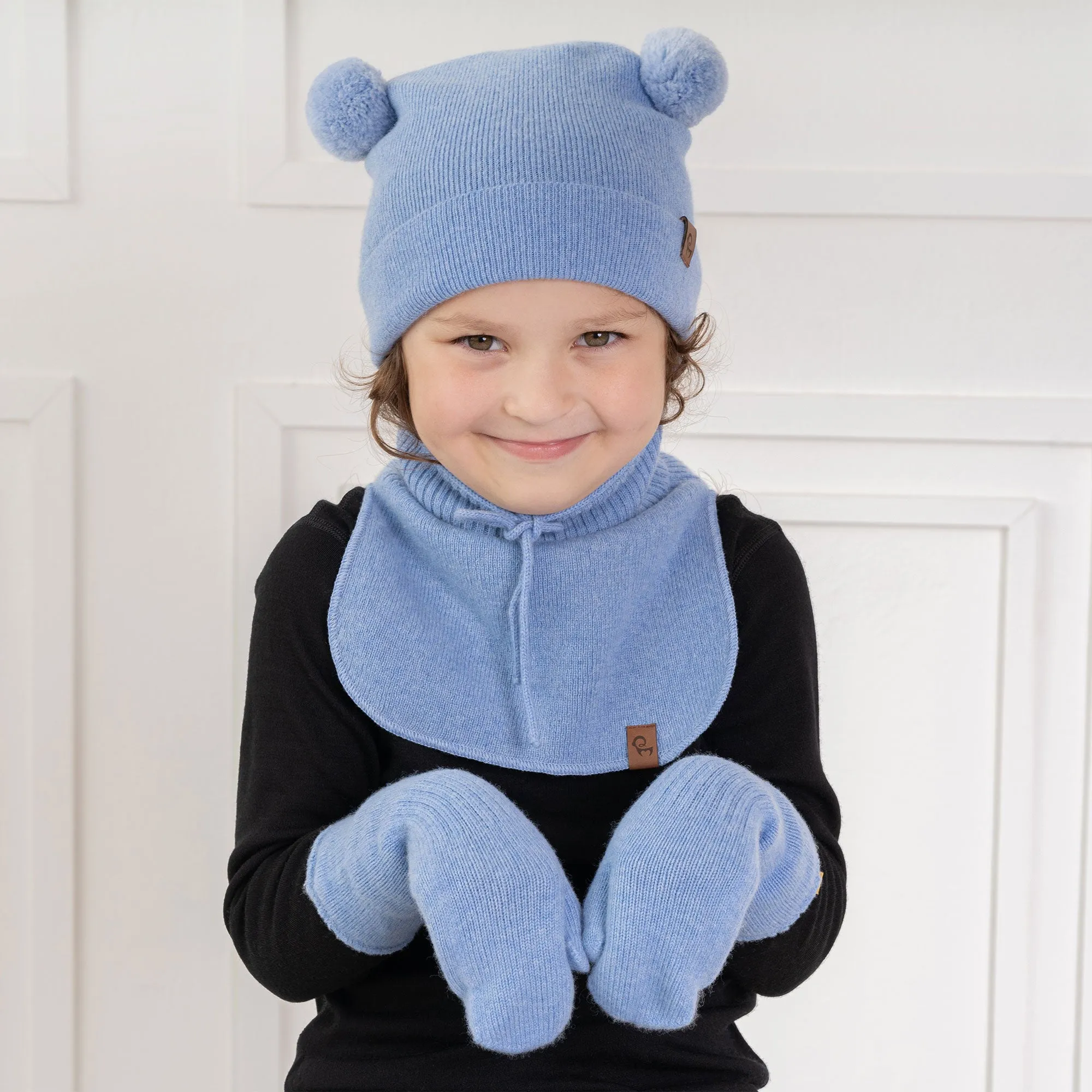 Knit Baby Beanie, Dickie & Mittens 3-Piece