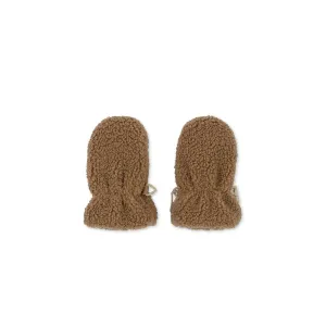 Konges Sløjd Grizz Teddy Baby Mittens - Shitake